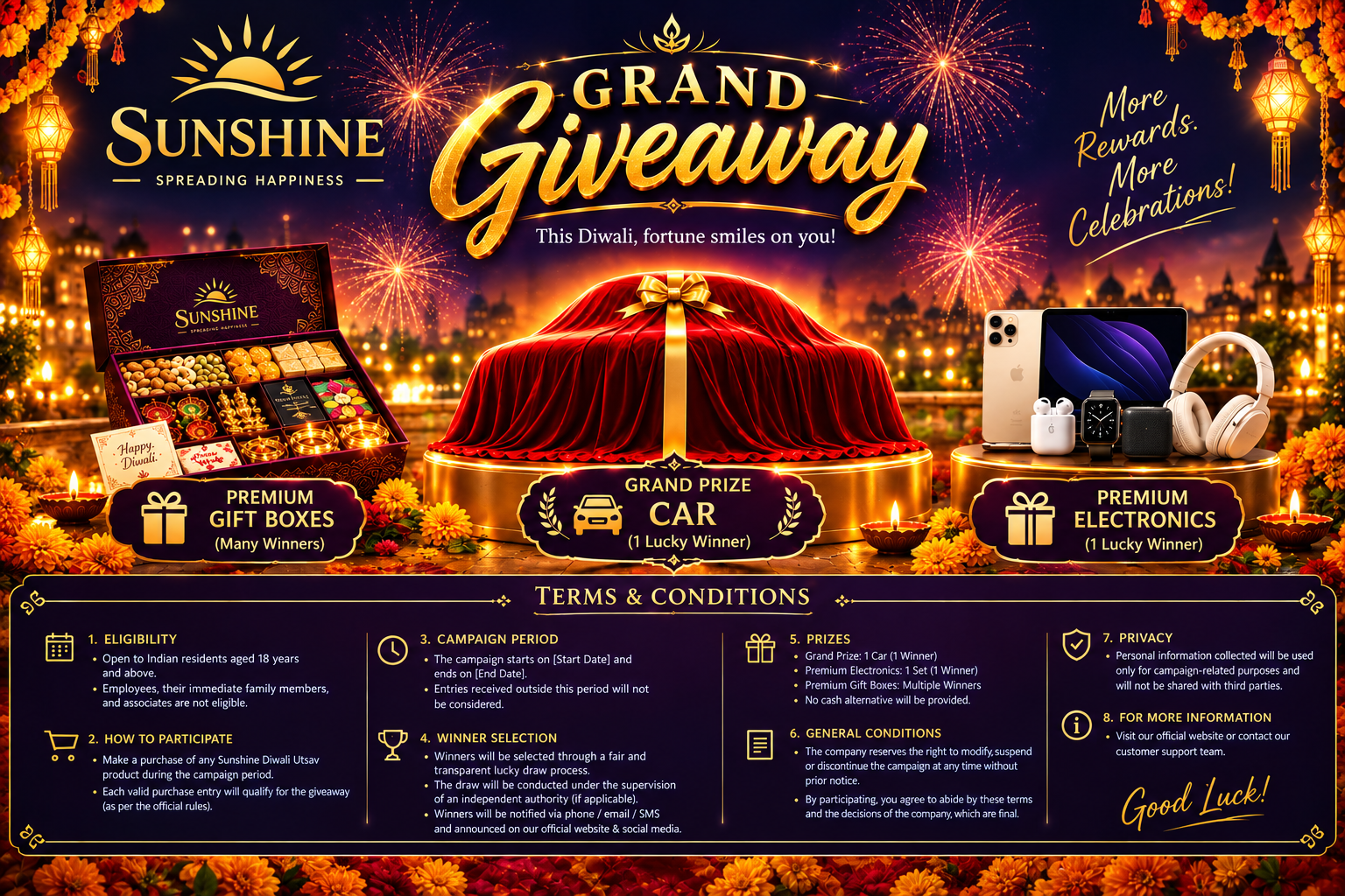 Sunshine Diwali Giveaway
